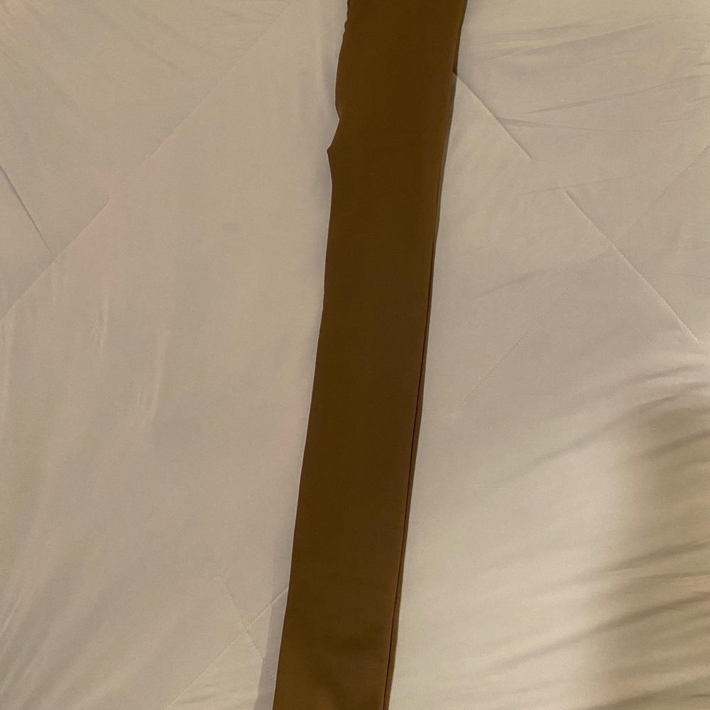 NWT Vince Camuto Leggings in Brown Ivory | Warm Thick Fleece-Lined | Size L